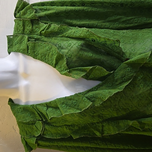 Anthropologie Maeve Laila Ruffle Wrap Long Sleeve Wrap Blouse NWT - Picture 2 of 9